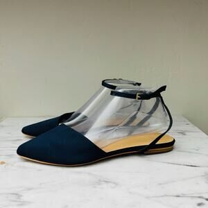 Ann Taylor Loft Navy Blue Pointed Toe Flats Women’s Size 9.5